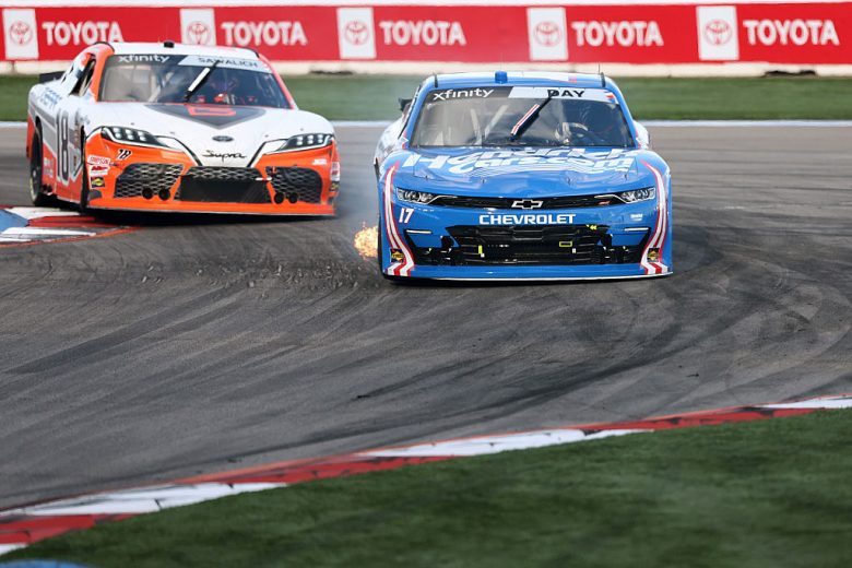 Corey Day drives at Charlotte Roval.
