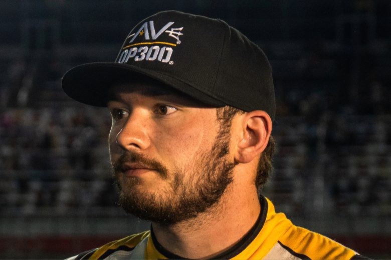 Taylor Gray looks on at Charlotte Roval.
