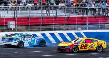 Logano advances to Round of 8 as Chastain falters late