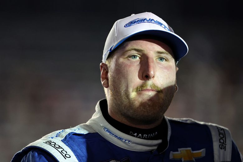 Austin Hill looks on at Charlotte Roval.