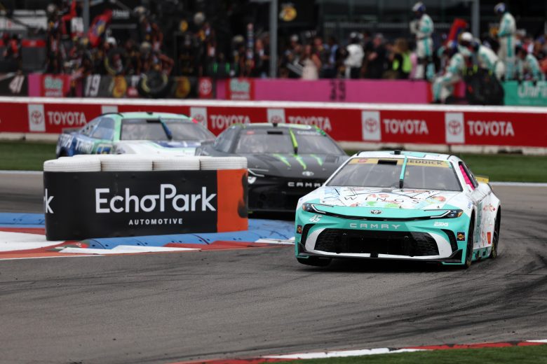 Tyler Reddick drives.