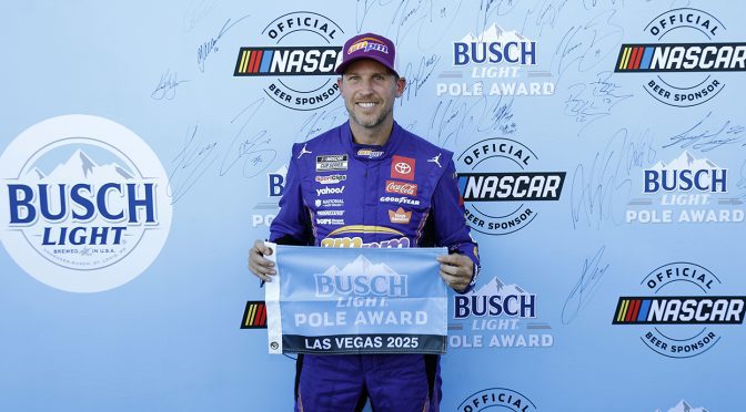 Featured Image for Denny Hamlin kicks off Round of 8 with Busch Light Pole at Las Vegas
