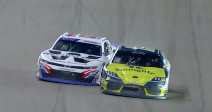 Almirola snatches lead late, makes contact with Zilisch