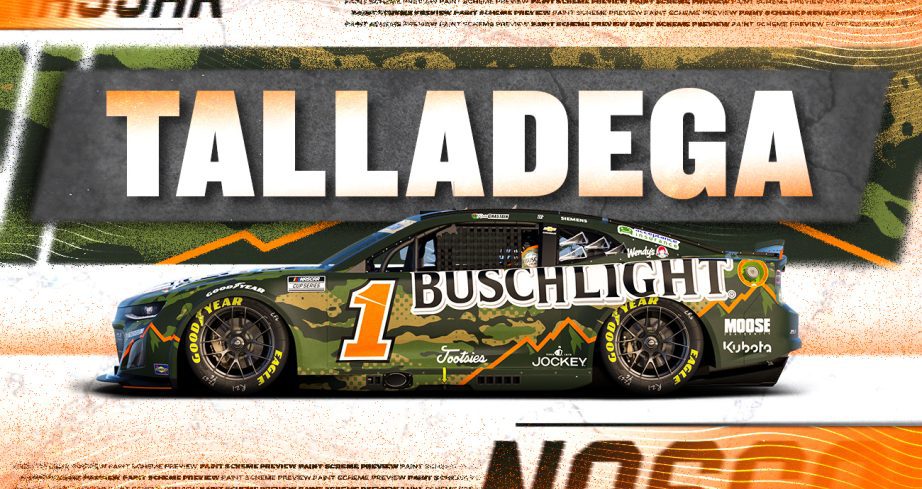 Paint Scheme Preview graphic of Ross Chastain's Talladega car.