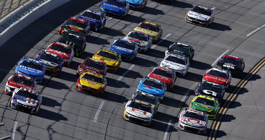 cup cars at talladega