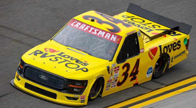 Featured Image for Riggs, No. 34 truck penalized at Talladega, lose pit selection for Martinsville