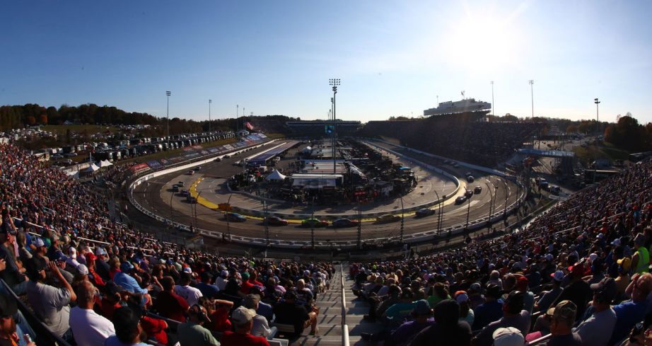 A general view of the grandstands at Martinsville Speedway.