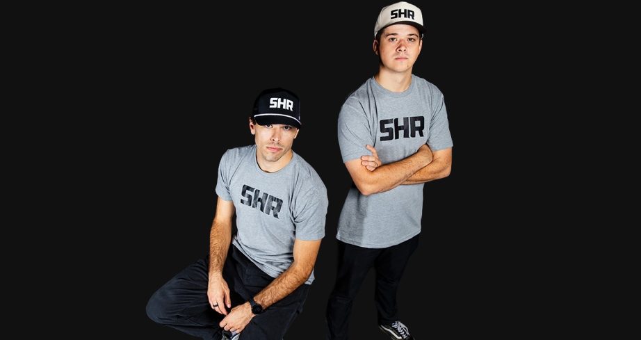 Dean Thompson and Harrison Burton pose for a picture.