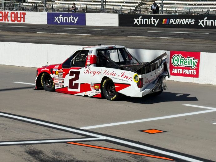 Clayton Green drives at Martinsville.
