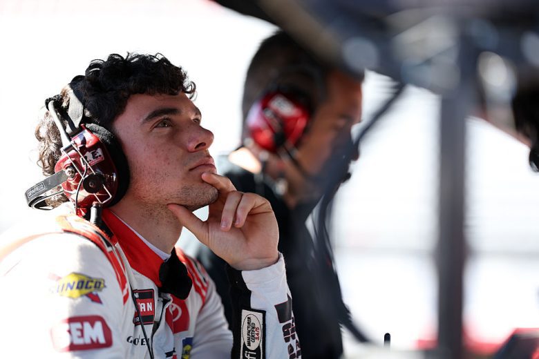 Gio Ruggiero looks on at Martinsville.