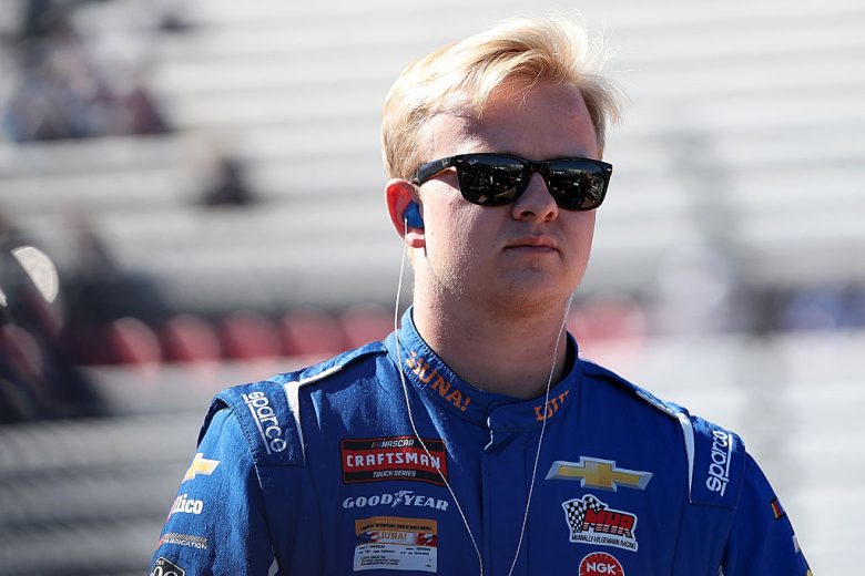 Tyler Ankrum looks on at Martinsville.