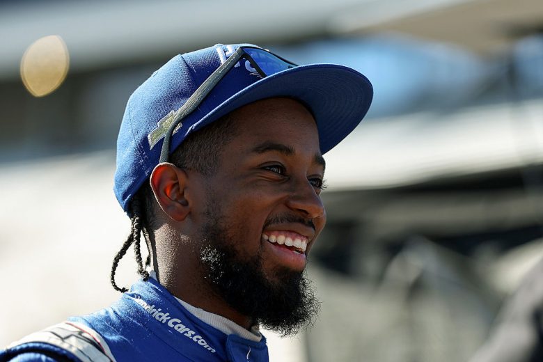 Rajah Caruth looks on at Martinsville.