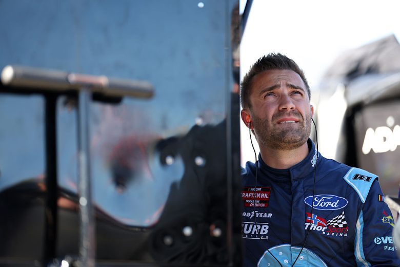 Ty Majeski looks on at Martinsville.