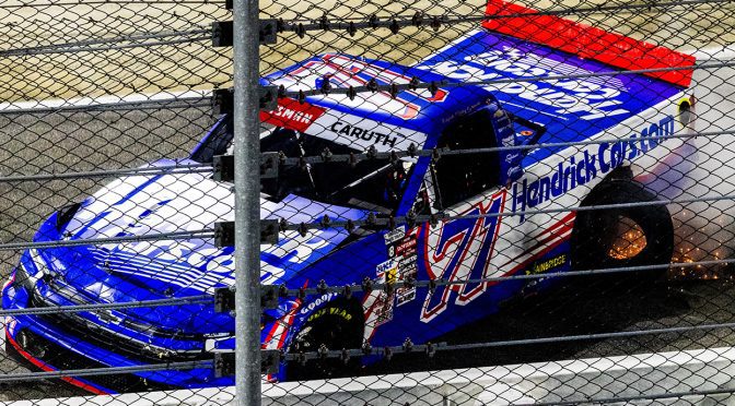 Featured Image for Caruth’s Truck Championship 4 hopes dashed after contact from Honeycutt