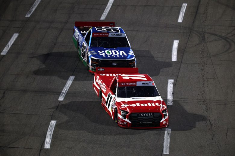Corey Heim and Ty Majeski drive at Martinsville.