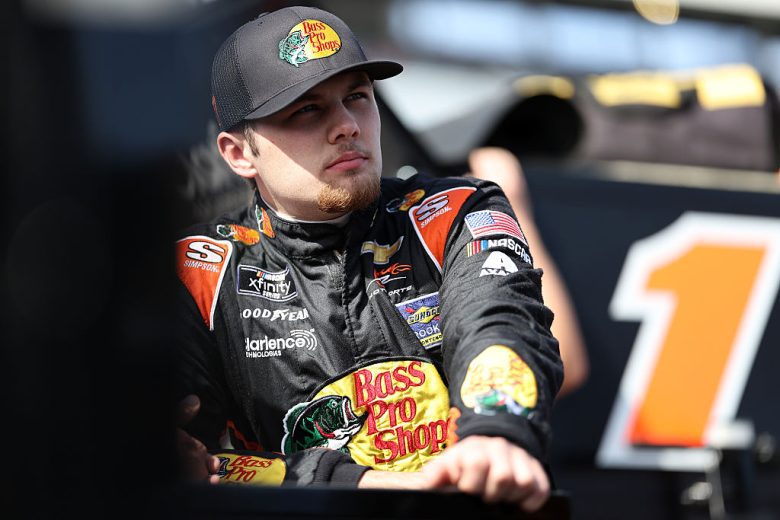 Carson Kvapil looks on at Martinsville.