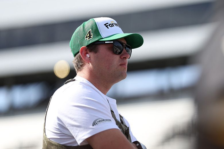 Noah Gragson looks on at Martinsville.