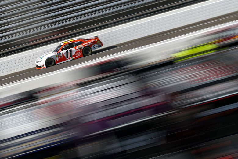 Brenden Queen drives at Martinsville.