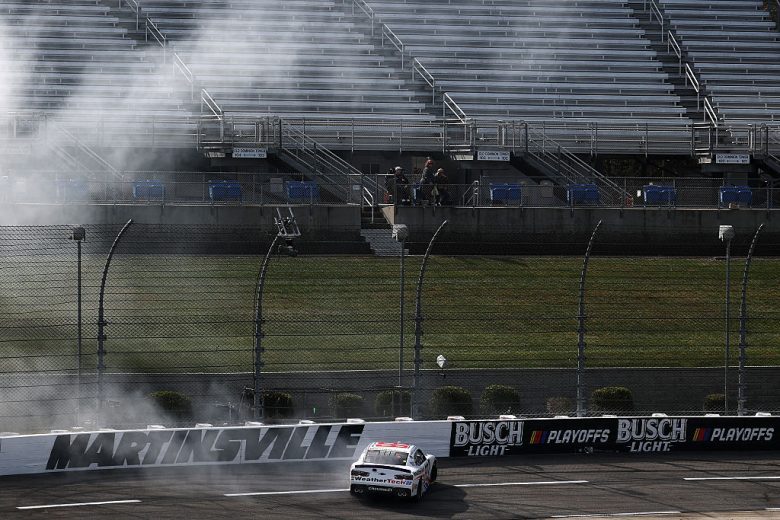 Connor Zilisch spins at Martinsville.