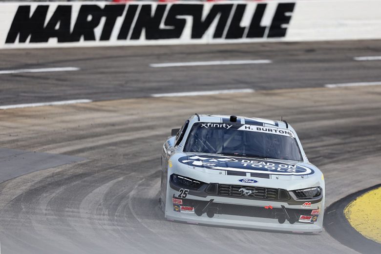 Harrison Burton drives at Martinsville.
