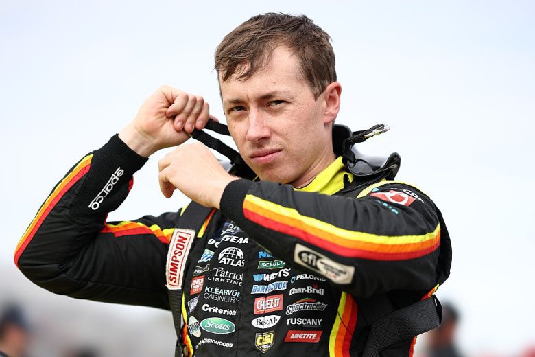 Brandon Jones looks on at Martinsville.