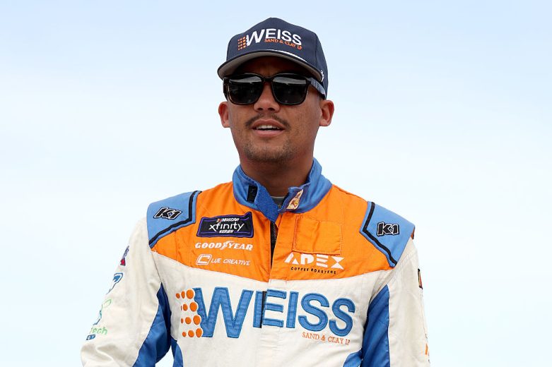 Brad Perez looks on at Martinsville.