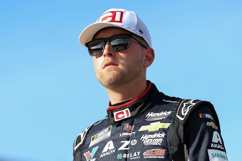 William Byron looks on at Martinsville.
