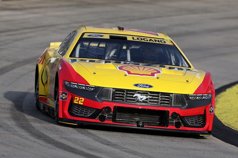 Joey Logano drives at Martinsville.