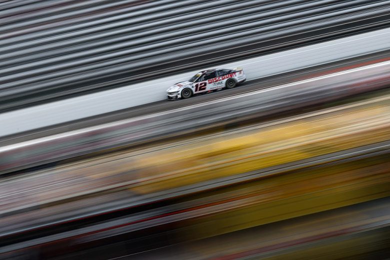 Ryan Blaney drives at Martinsville.