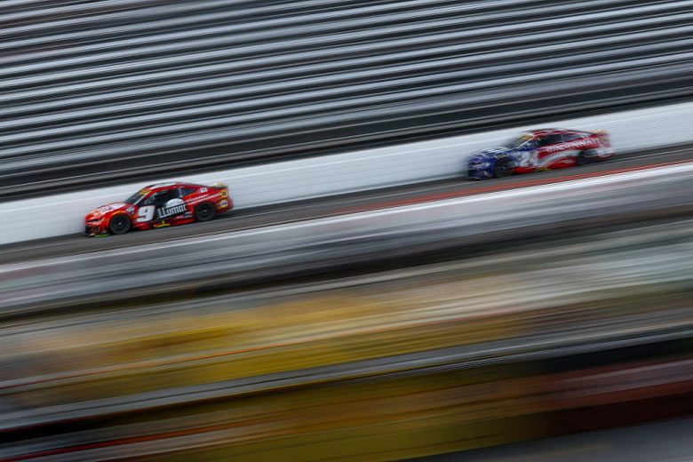 Chase Elliott and William Byron drive at Martinsville.