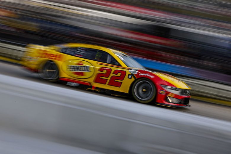 Joey Logano drives at Martinsville.