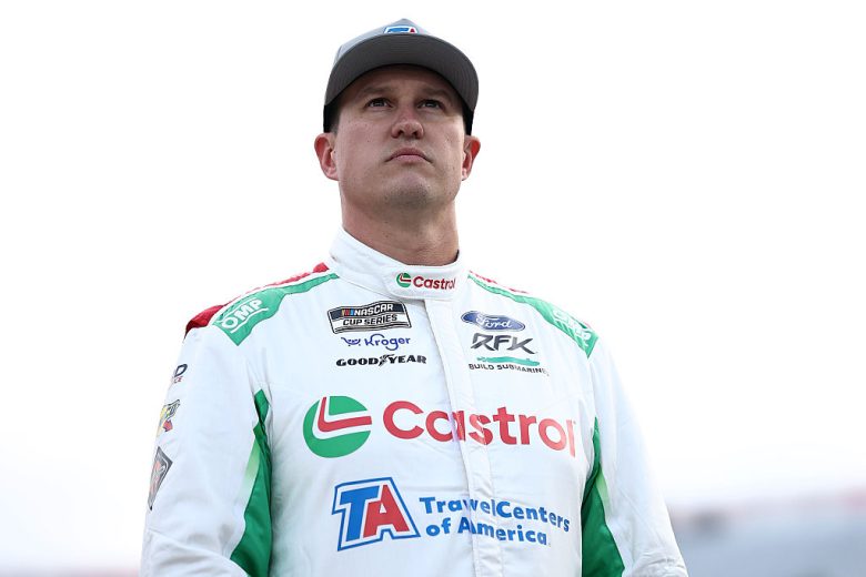 Ryan Preece looks on at Martinsville.