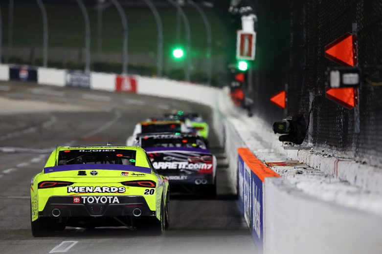 Brandon Jones drives at Martinsville.