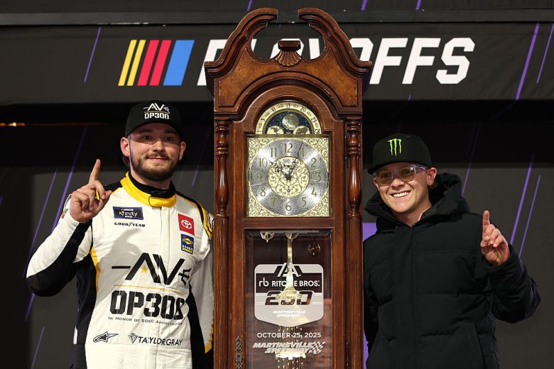 gray and gibbs in victory lane