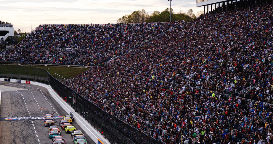 a shot of the crowd at martinsville