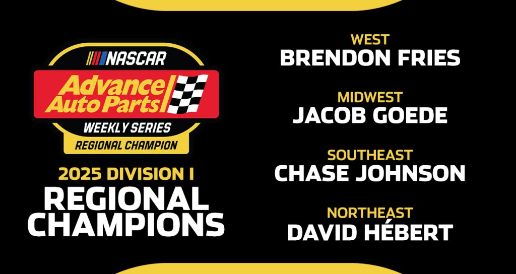 Advance Auto Parts Weekly Series Division I Regional Champions