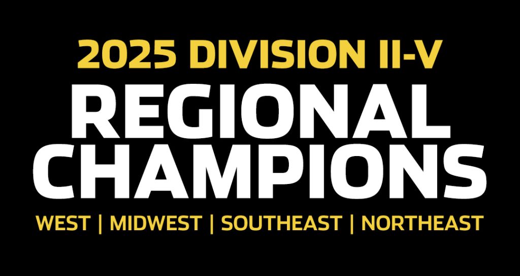 Weekly Series Division II-V regional champions for 2025