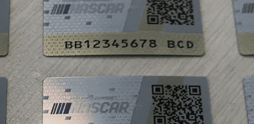 NASCAR HOLOGRAM PROGRAM