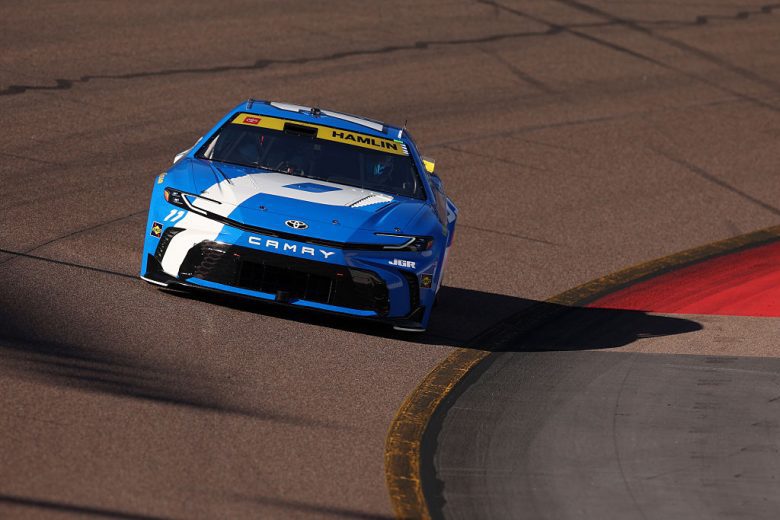 Denny Hamlin drives at Phoenix.