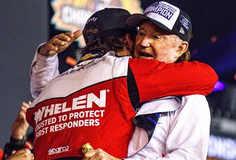 Jesse Love and Richard Childress at Phoenix.