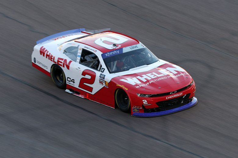 Jesse Love drives at Phoenix.