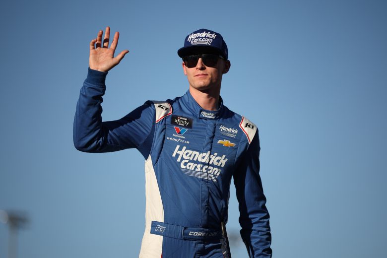 corey day waves to fans