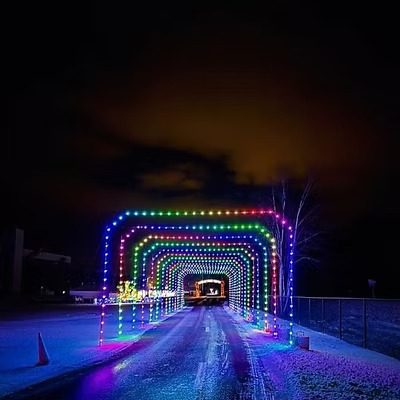 Holiday lights at Dover.