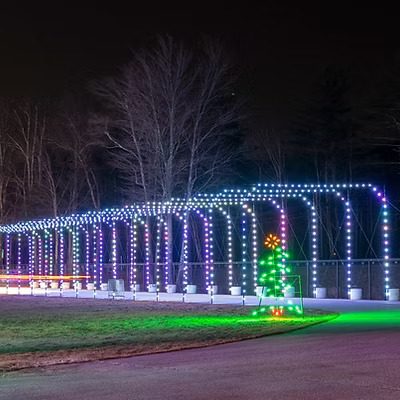 Holiday lights at Dover.