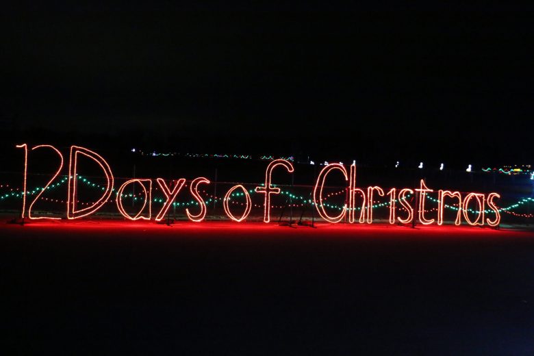 Holiday lights at Michigan.