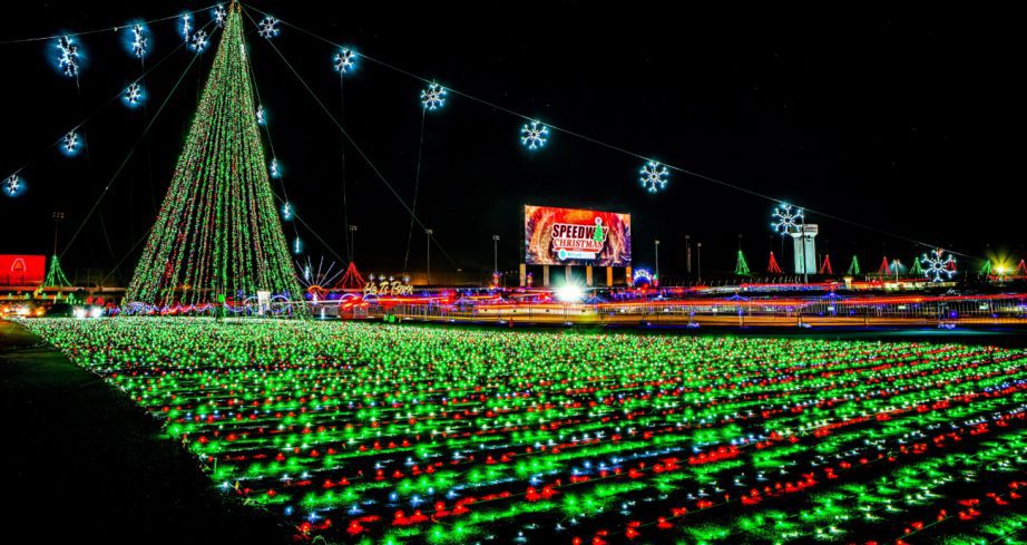 Holiday lights at Charlotte.