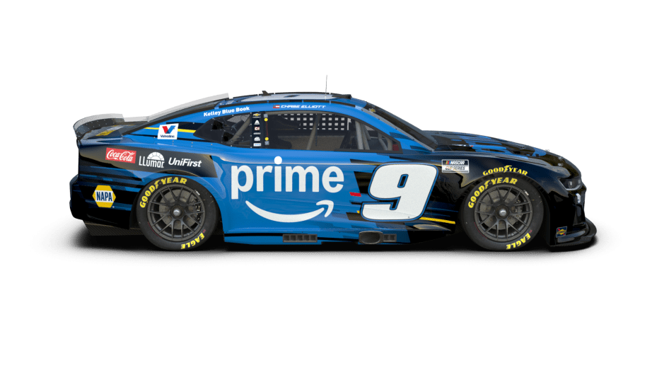 A look at Chase Elliott's No. 9 Prime Video Chevrolet.