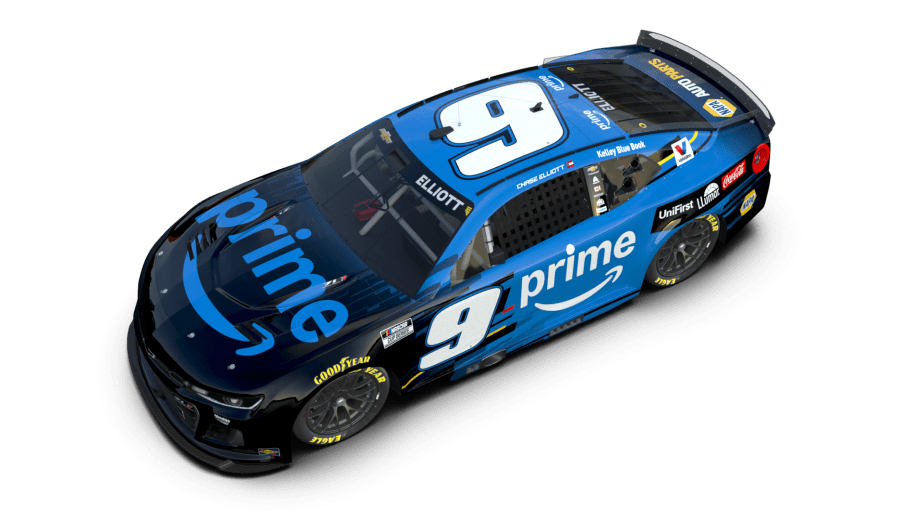 A look at Chase Elliott's No. 9 Prime Video Chevrolet.