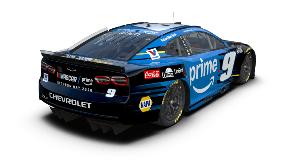A look at Chase Elliott's No. 9 Prime Video Chevrolet.