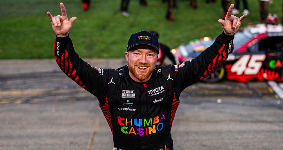 Tyler Reddick celebrate Daytona 500 win